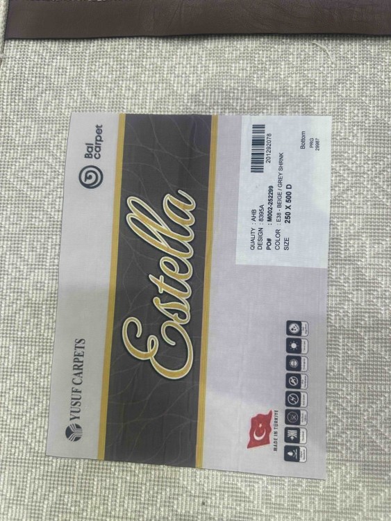Ковер Estella 250x500 см